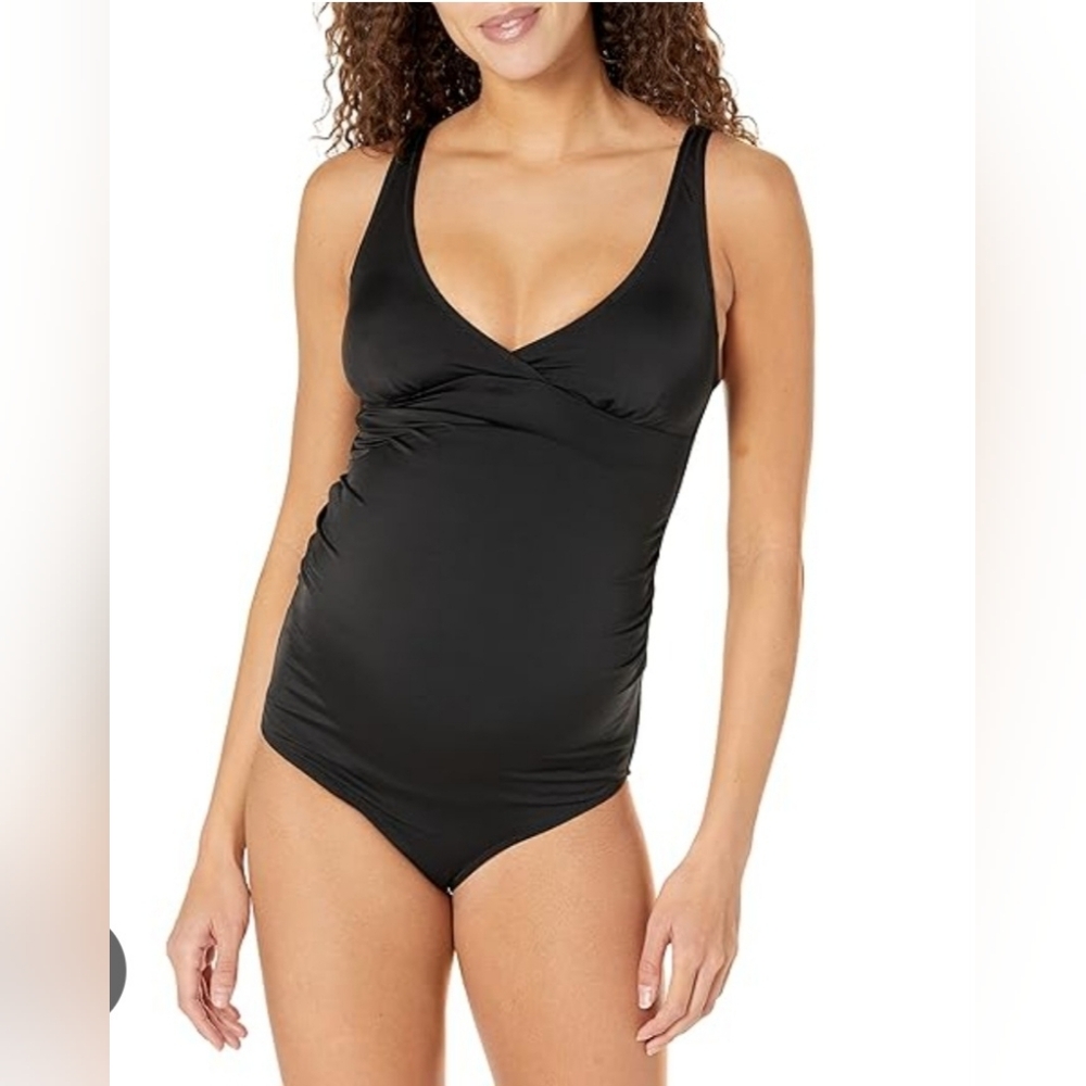 Amazon Essentials Maternity Black Women's One Piece Swimsuit